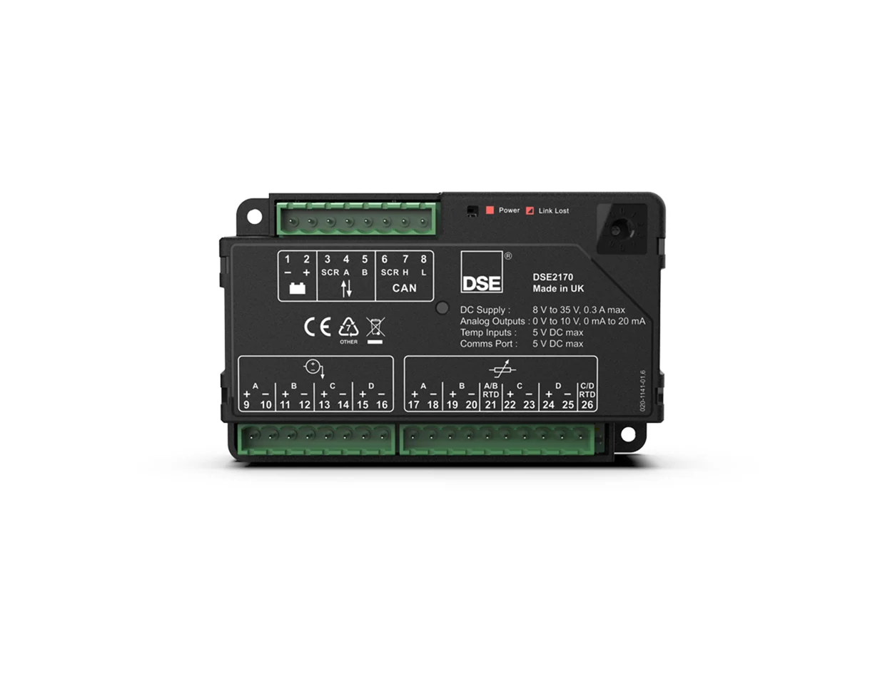 DSE2170 — Módulos de Expansão da linha DSE GENSET