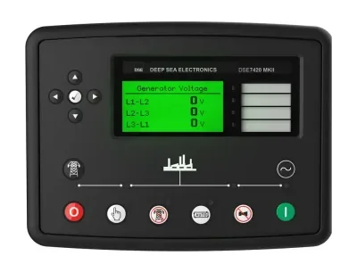 Vista frontal do DSE7420 MKII