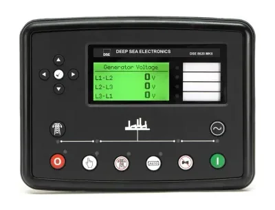 Vista frontal do DSE8620 MKII