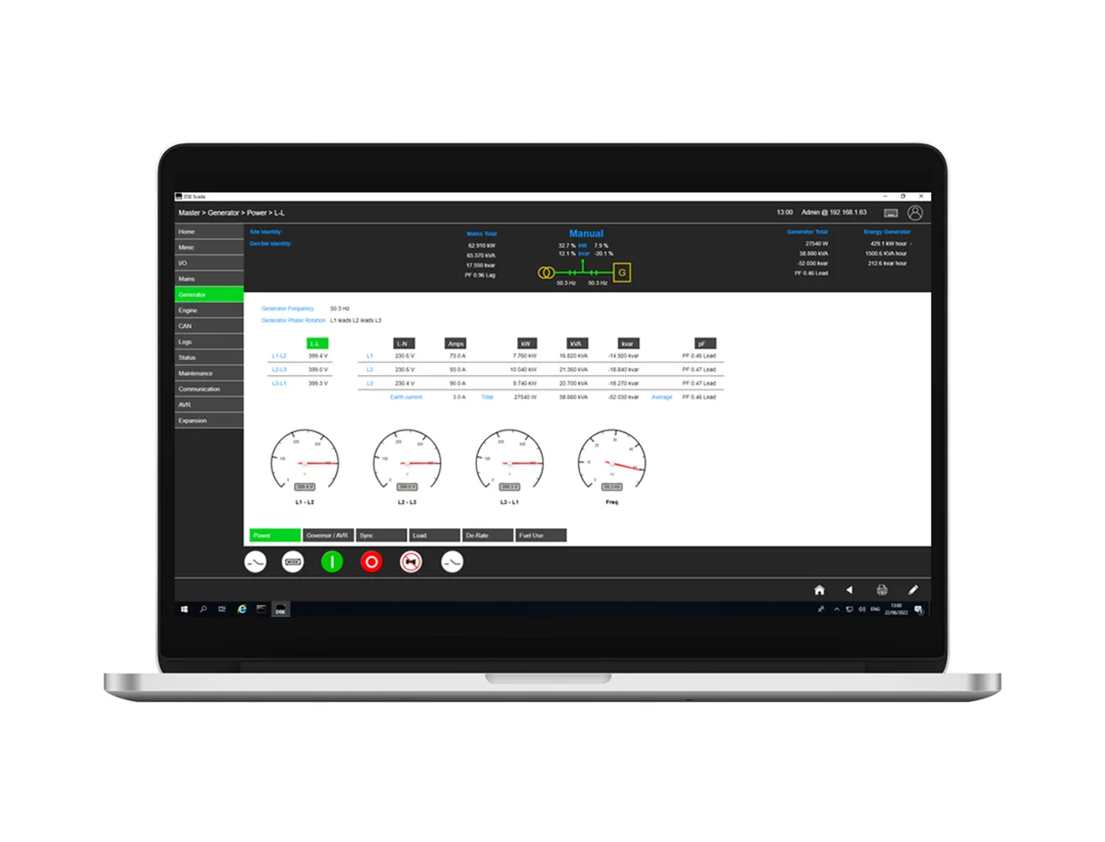 DSESCADA — Softwares e Ferramentas da linha DSE GENSET